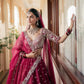 Maroon Zari Bridal Lehenga