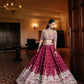 Maroon Zari Bridal Lehenga