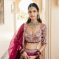 Maroon Zari Bridal Lehenga