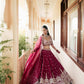 Maroon Zari Bridal Lehenga