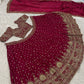 Maroon Zari Bridal Lehenga