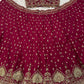 Maroon Zari Bridal Lehenga