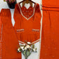 Maroon Mirror Work Palazzo Set