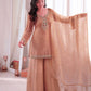 Copper Kundan Embroidered Suit