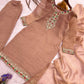 Copper Kundan Embroidered Suit
