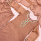 Copper Kundan Embroidered Suit