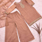 Copper Kundan Embroidered Suit