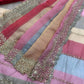 Goldy Silk Printed Saree with Zari & Sequins Embroidery