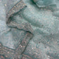 Soft Net Sequins & Beads Embroidered Designer Saree