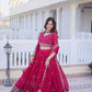 Embroidered Georgette Lehenga Choli Set