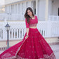 Embroidered Georgette Lehenga Choli Set
