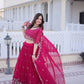 Embroidered Georgette Lehenga Choli Set