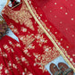 Sequin Embroidered Georgette Palazzo Suit