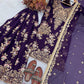 Sequin Embroidered Georgette Palazzo Suit