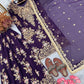 Sequin Embroidered Georgette Palazzo Suit