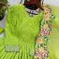 Designer Chinon Silk Embroidered Gown Set