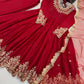 Red Sequin Embroidered Anarkali Set