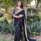 Embroidered Tibby Silk Designer Saree