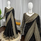 Embroidered Tibby Silk Designer Saree