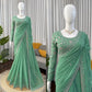 Elegant Embroidered Georgette Designer Saree