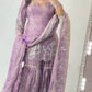 Crushed Shimmer Silk Sequin Sharara Set