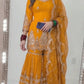 Crushed Shimmer Silk Sequin Sharara Set