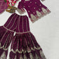 Crushed Shimmer Silk Sequin Sharara Set