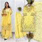 Butter Yellow Floral Suit