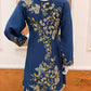Navy Embroidered Kurti Palazzo Set
