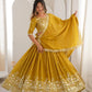 Heavy Shimmer Silk Embroidered Lehenga Set for Wedding and Festive Wear