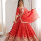 Heavy Shimmer Silk Embroidered Lehenga Set for Wedding and Festive Wear