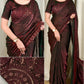 Dual-Tone Shimmer Fandy Satin Saree