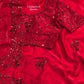 Crimson Beaded Sequin Saree