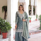 Fendi Silk Embroidered Sharara Suit Set