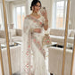 Floral Embroidered Shimmer Satin Saree