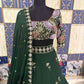 Premium Faux Georgette Sequins Embroidered Lehenga Set for Wedding and Festive Wear