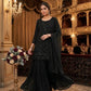 Onyx Bead Sequin Georgette Sharara