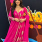 Fuchsia Georgette Sequin Anarkali Set