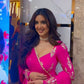 Fuchsia Georgette Sequin Anarkali Set