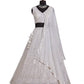 Sequin Embroidered Vichitra Silk Lehenga