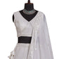 Sequin Embroidered Vichitra Silk Lehenga