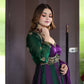 Purple Green Sequin Gown