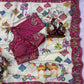 Ivory Printed Chinon Saree with Embroidery