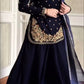 Viscose Velvet Embroidered Plazo Suit Set