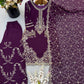 Maroon Sequin Embroidered Suit