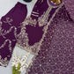 Maroon Sequin Embroidered Suit
