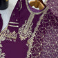 Maroon Sequin Embroidered Suit