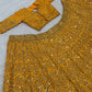 Mustard Dori Sequin Lehenga Set