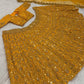 Mustard Dori Sequin Lehenga Set