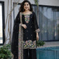 Elegant Chinon Silk Embroidered Suit Set for Festive and Wedding Wear